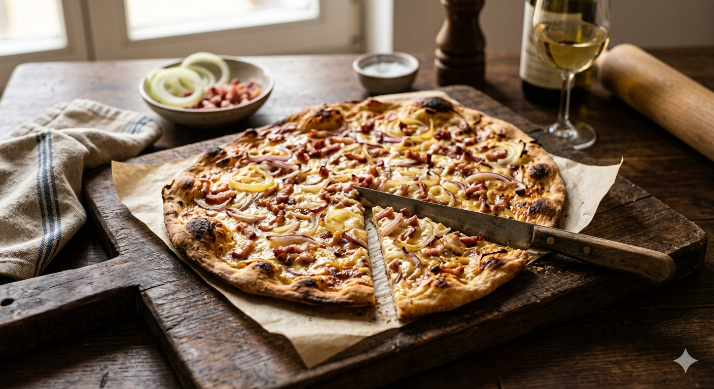 Elsässer Flammkuchen