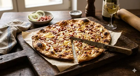 Elsässer Flammkuchen