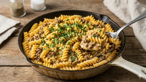 Big Mac & Cheese Pfanne